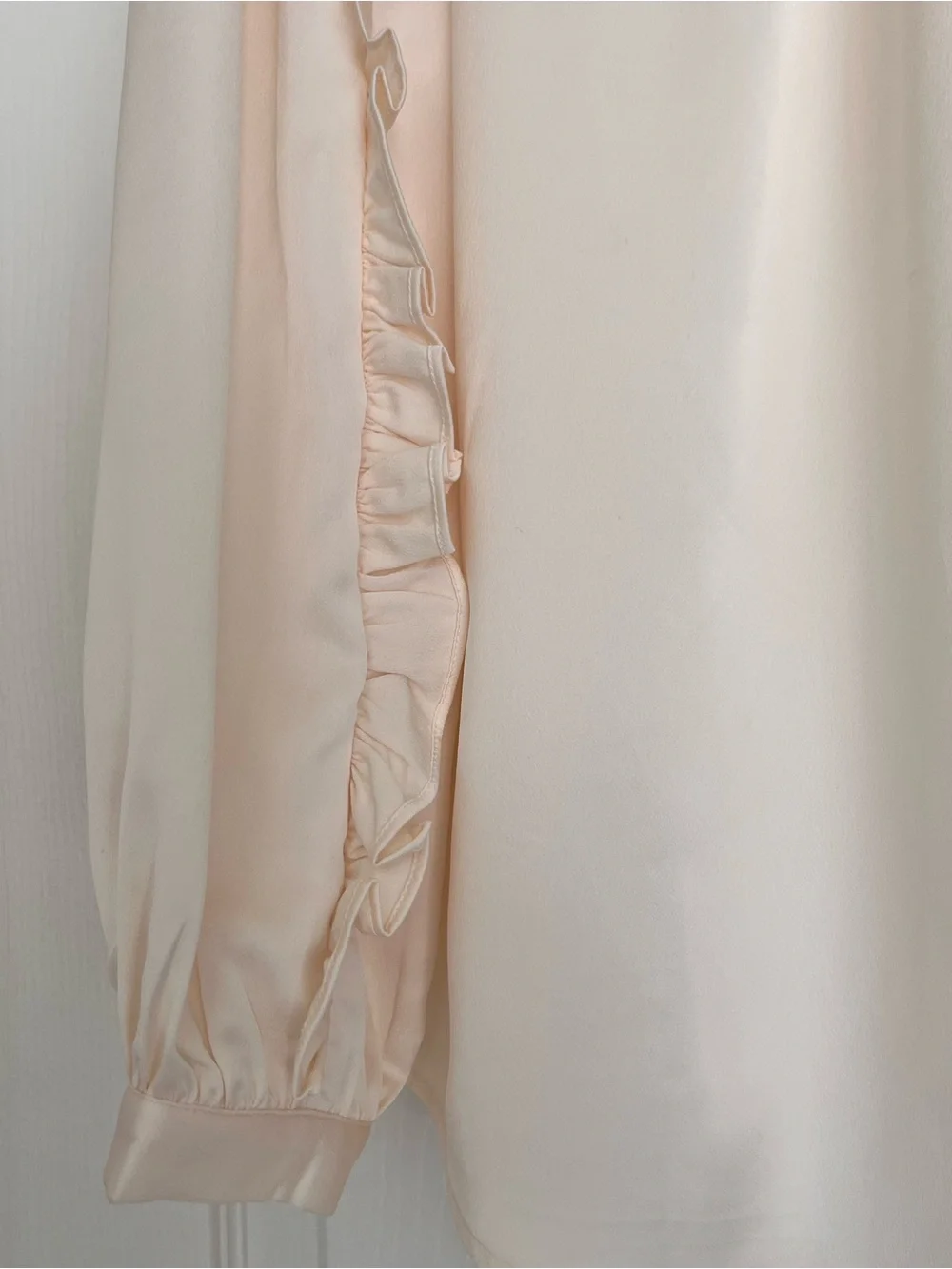 J. Crew - Holiday 2020 Collection- Ruffle-Trim - Satin Blouse